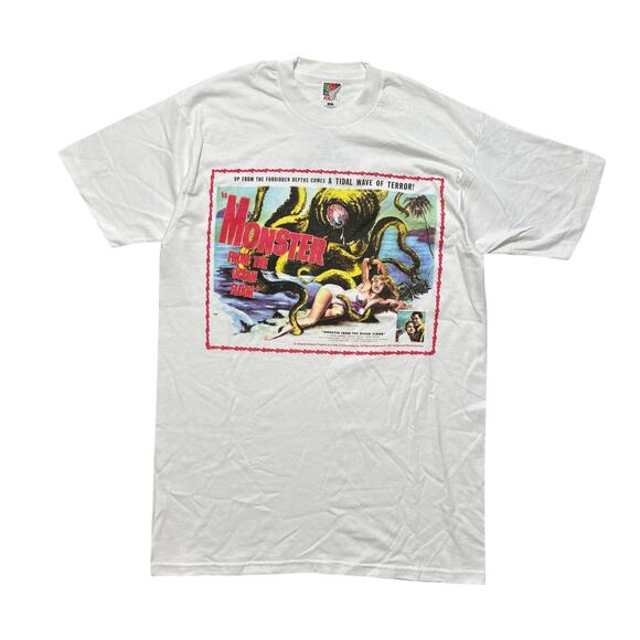 VTG 90s Monster From The Ocean Floor X One X Productions Movie Promo T-Shirt XL - Picture 1 of 4